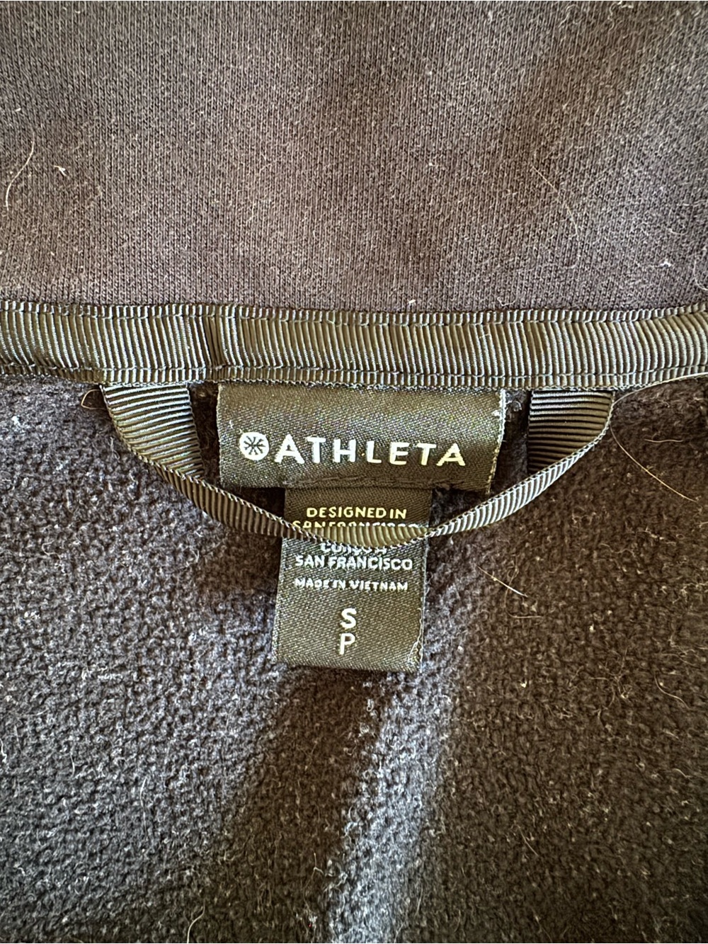 Athleta Black Sweatshirt Top